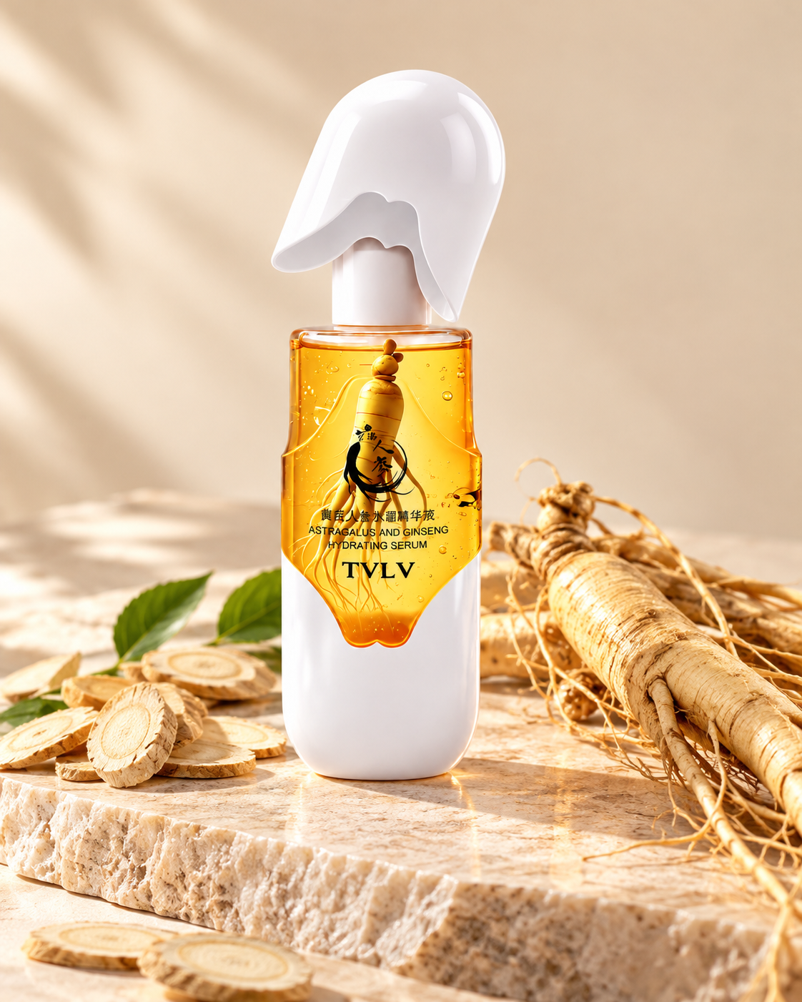 Sérum Facial de Astrágalo y Ginseng TVLV - Elixir de Firmeza Asiático