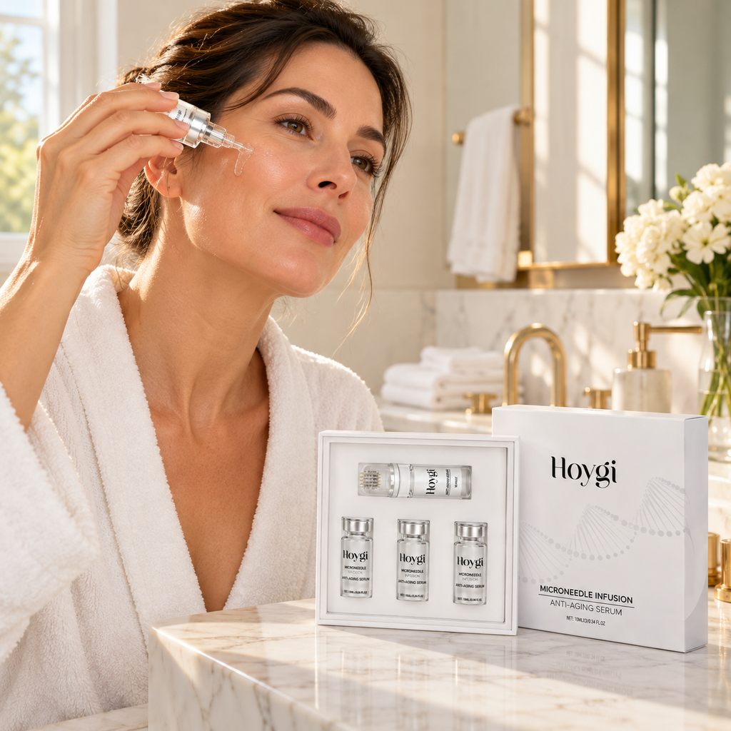 Kit de Infusión Antienvejecimiento Hoygi - Microagujas Disolubles con Sérum